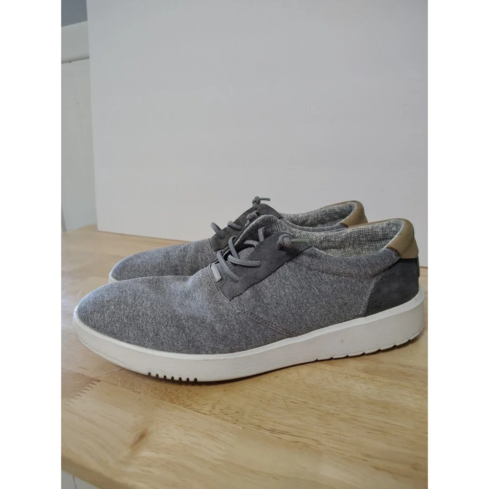 Hey Dude Hugo Stretch Shoes Men's Size: 9 Eu 42 Gray Casual Comfort Slip On